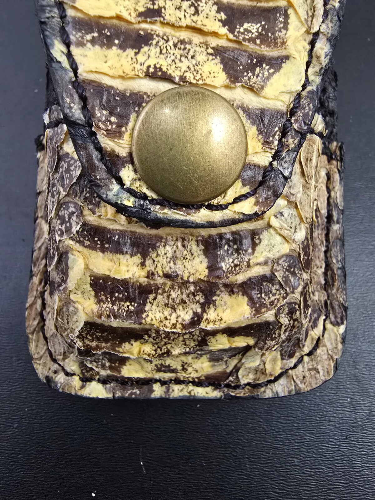 Real Timber rattlesnake skin ZIPPO lighter case Pouch holder natural color new