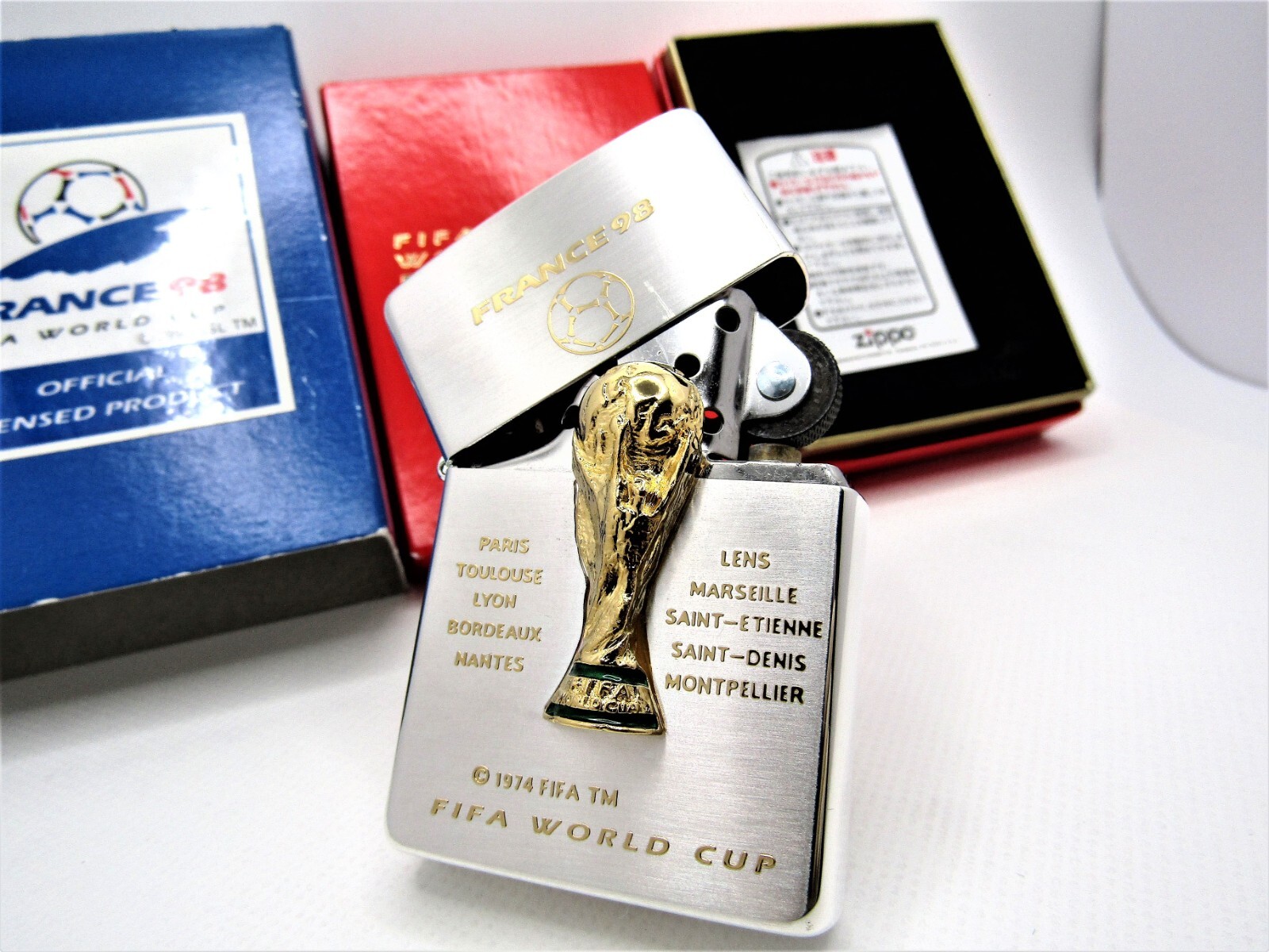 FIFA World Cup France98 Limited ZIPPO 1995 MIB Rare