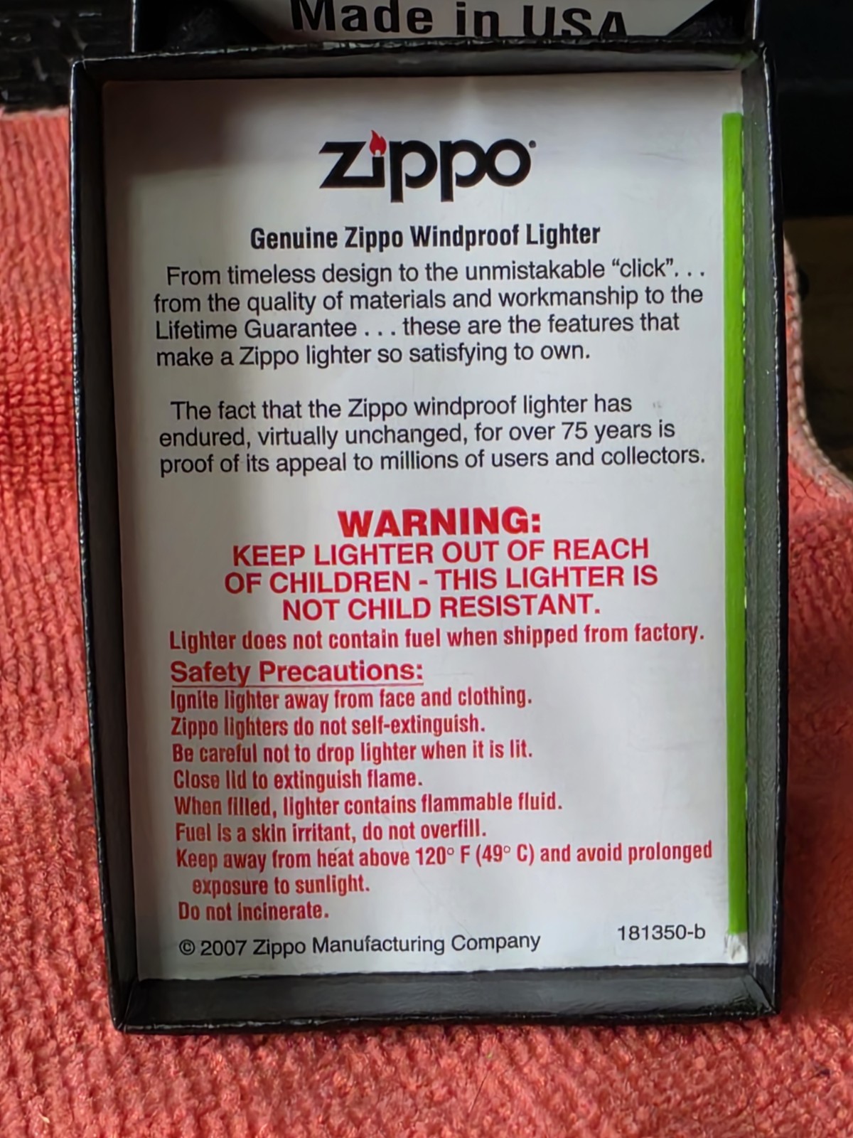 ZIPPO ENTHUSIAST NETWORK LOGO ON HIGH POLISHED CANDY APPLE RED ZIPPO(21063)BNIB