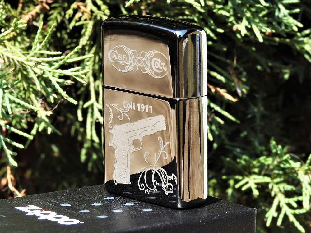 Zippo Lighter – Colt 1911 Pistol – Case XX Knives – M1911 A1 – Firearms – ZPCT09