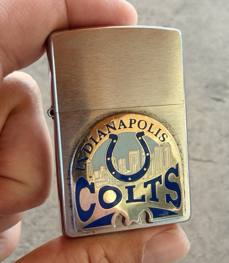 Zippo Indianapolis Colts NFL Logo Lighter Made in U.S.A. Bradford, PA