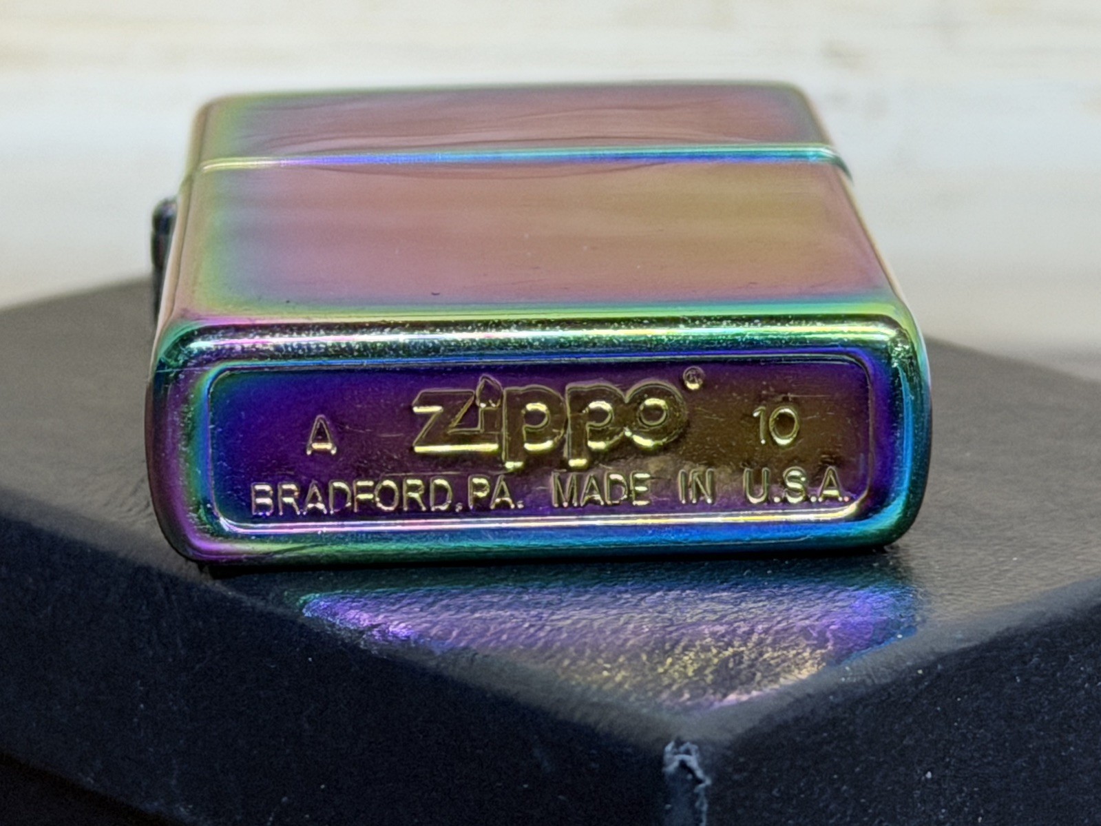 Zippo Windproof Spectrum Lighter # 151 With Original Box Zippo A 10 USA NICE