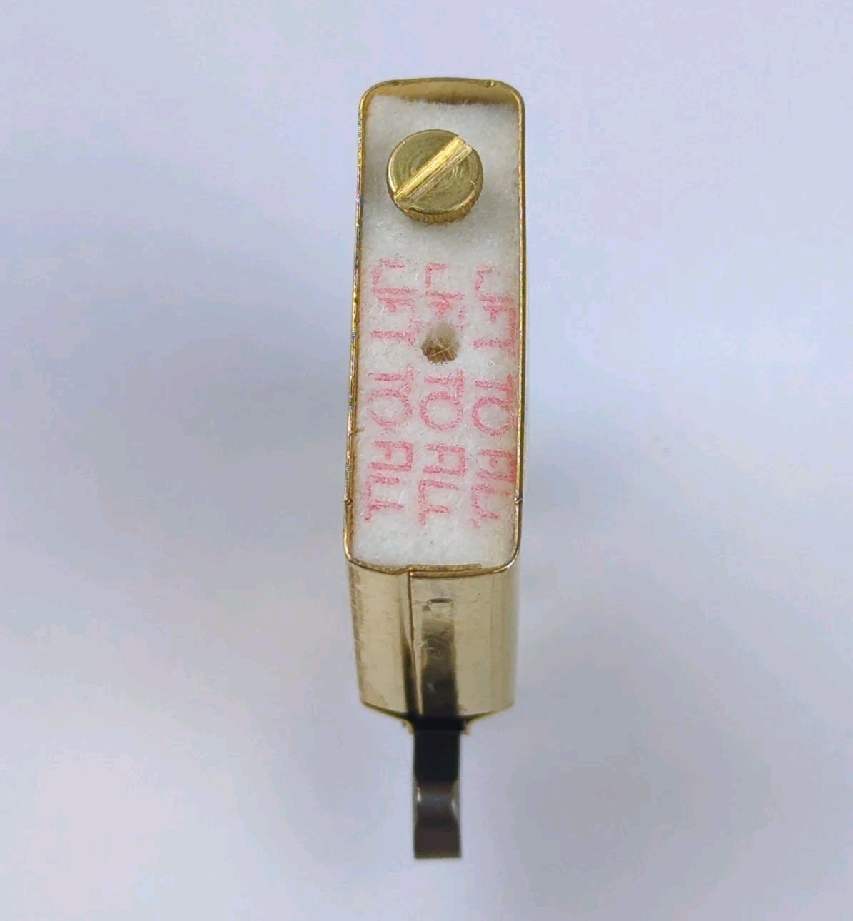 3pc ZIPPO Lighter INSERT BRASS Plated REPLACEMENT (No Outer Case) Year=2025, NEW