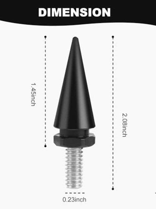 Motorcycle Windshield Bolts, Windscreen Screws, Fairing Bolts Compatible Black