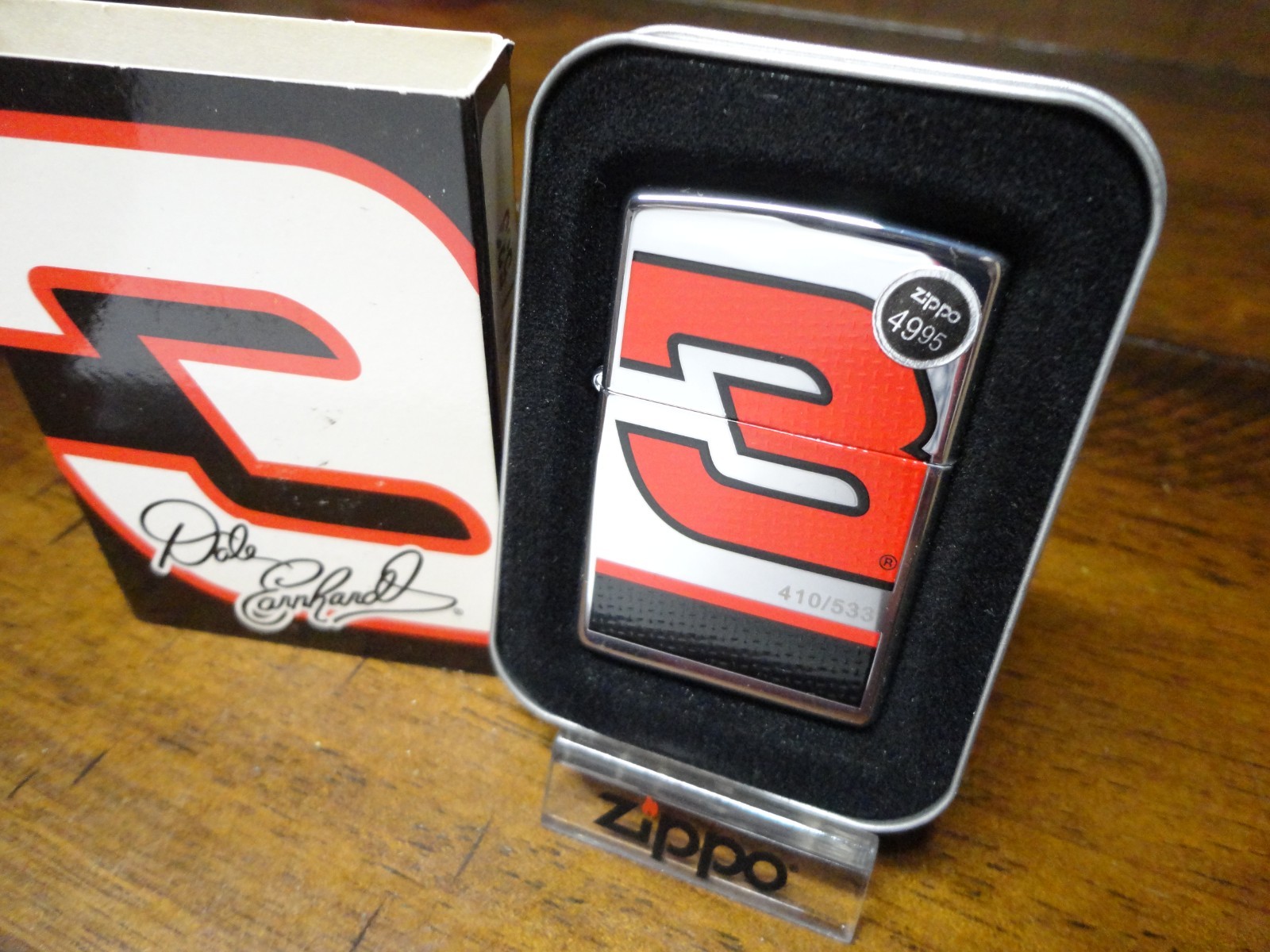 DALE EARNHARDT QUICKSILVER #3 410/533 LIMITED ED. ZIPPO LIGHTER MINT IN BOX 2005