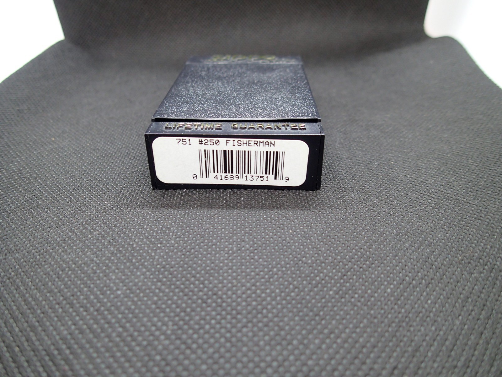vintage Zippo Outdoor Sportsman Fly Fisherman Fishing Bass Trout Chrome Lighter