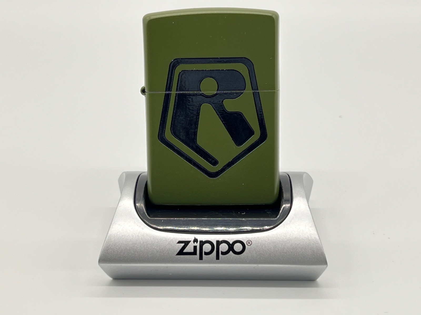 Zippo Armored Trooper Votoms Green Shoulder Khaki 2 Sided Etching Oil Lighter