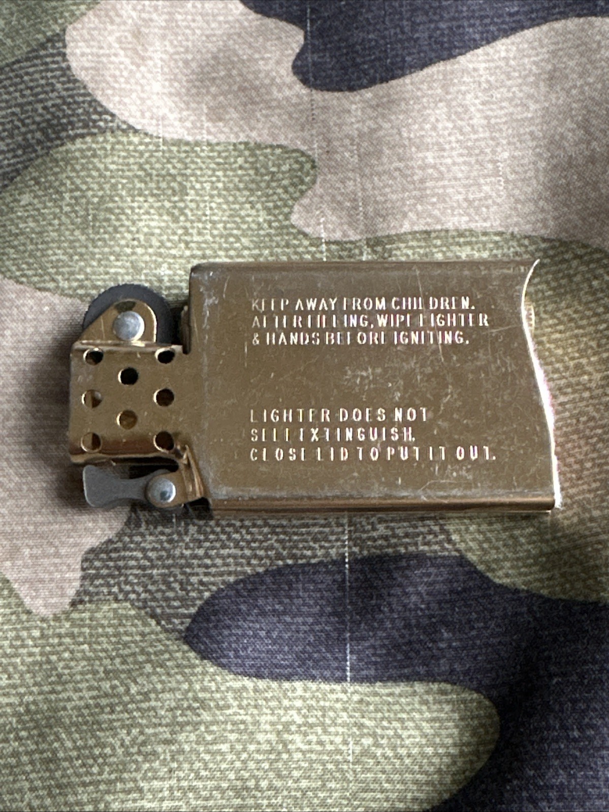 New Gold Flashed Replacement Zippo Lighter Insert Only – Slim Size