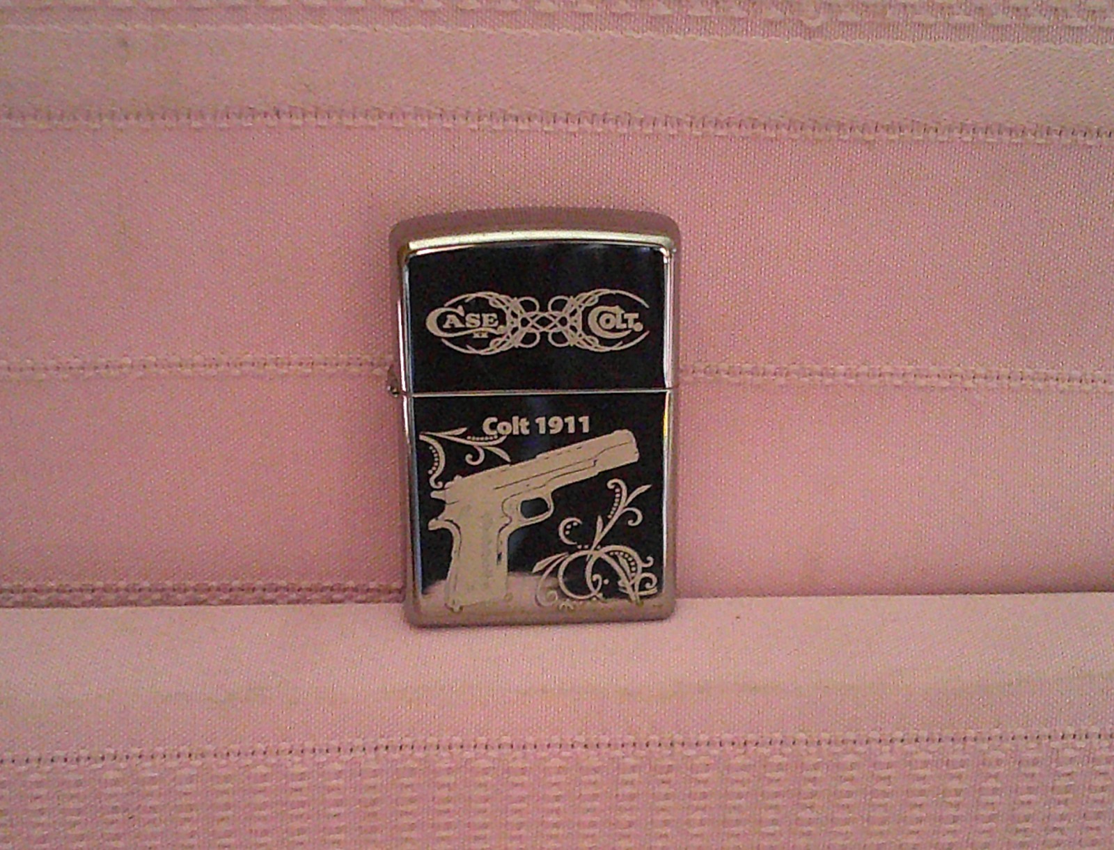 NIB USA MADE Case XX Colt .45 1911 U.S. Military Automatic Pistol Zippo Lighter!