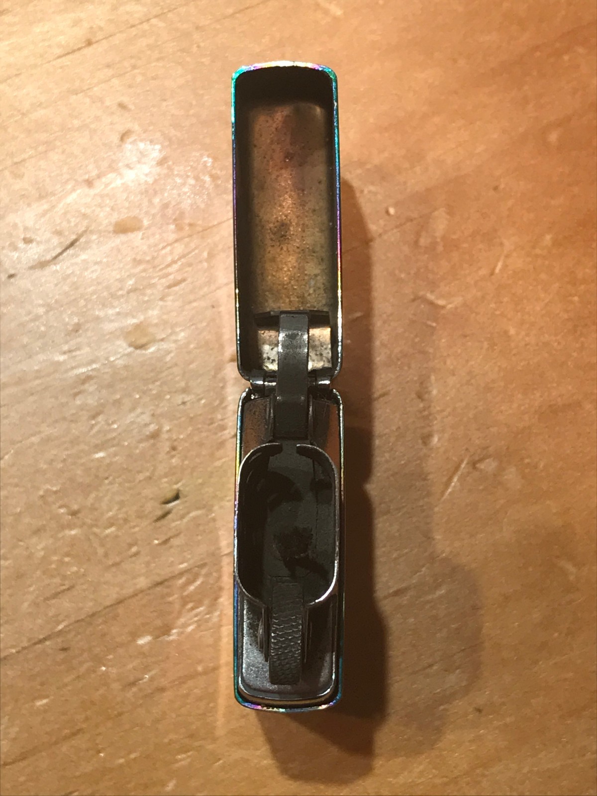 CLASSIC MULTI COLOR SPECTRUM IRIDESCENT ZIPPO LIGHTER MADE IN BRADFORD, PA USA