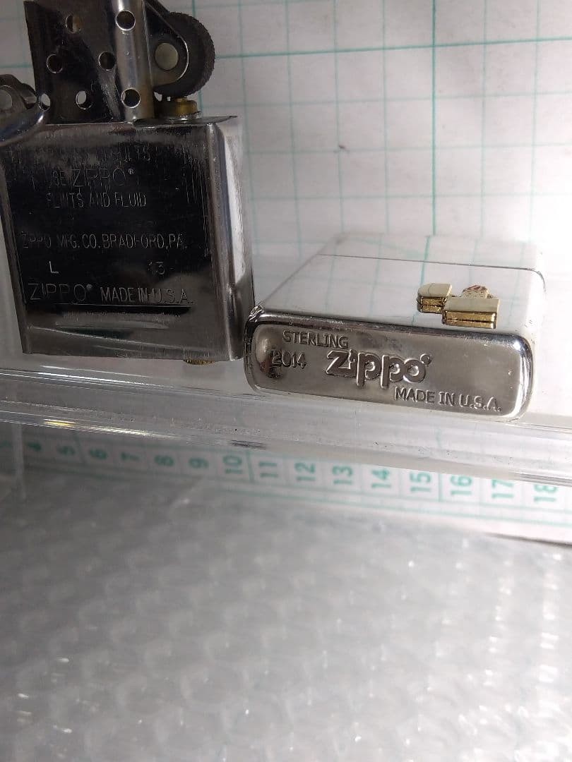 Zippo Item With Box Excellent Condition Sterling Zippo Sterling Silver