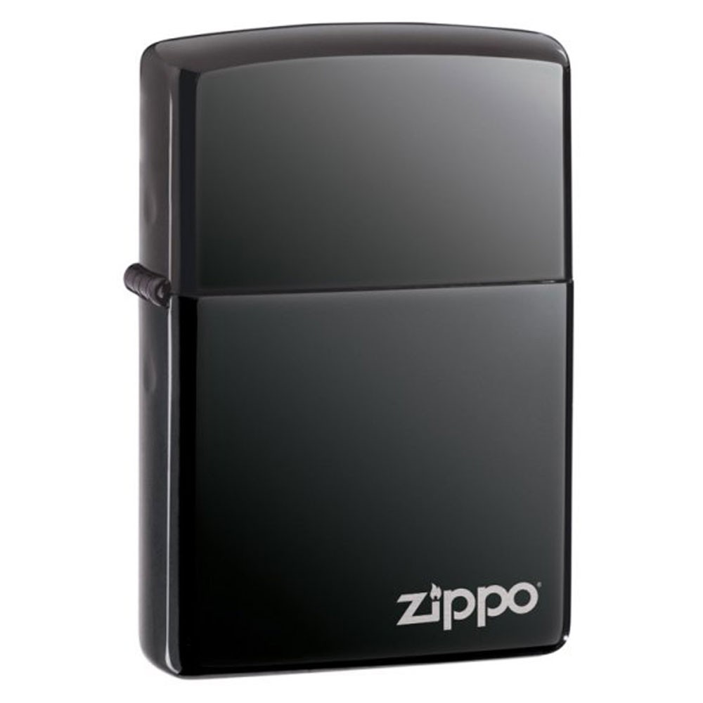 Zippo 150ZL Black Ice Dark Chrome Zippo Logo Windproof Lighter