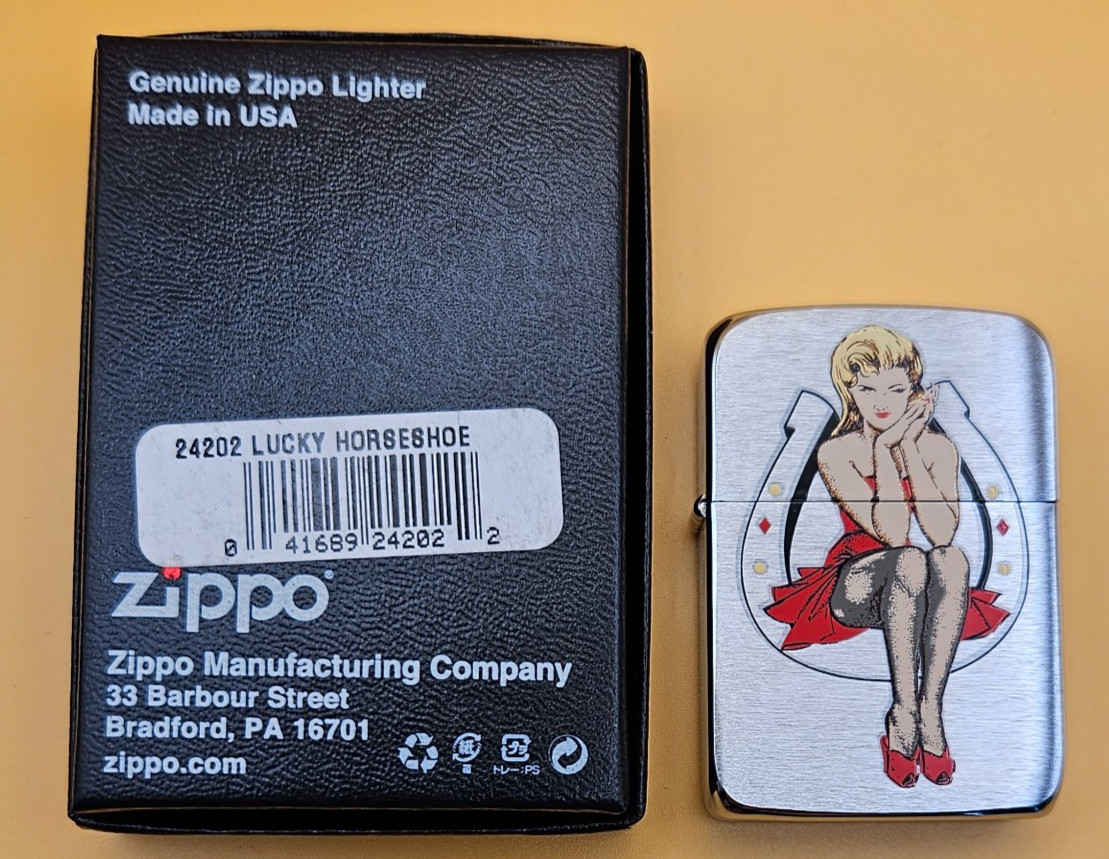 Zippo Lighter 2007 Choice Collection: LUCKY HORSESHOE 1941 REPLICA, Lady in Red
