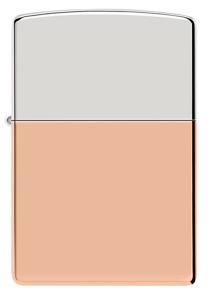 Zippo Lighter – Bimetal Case Lighter STERLING SILVER LID – 48694