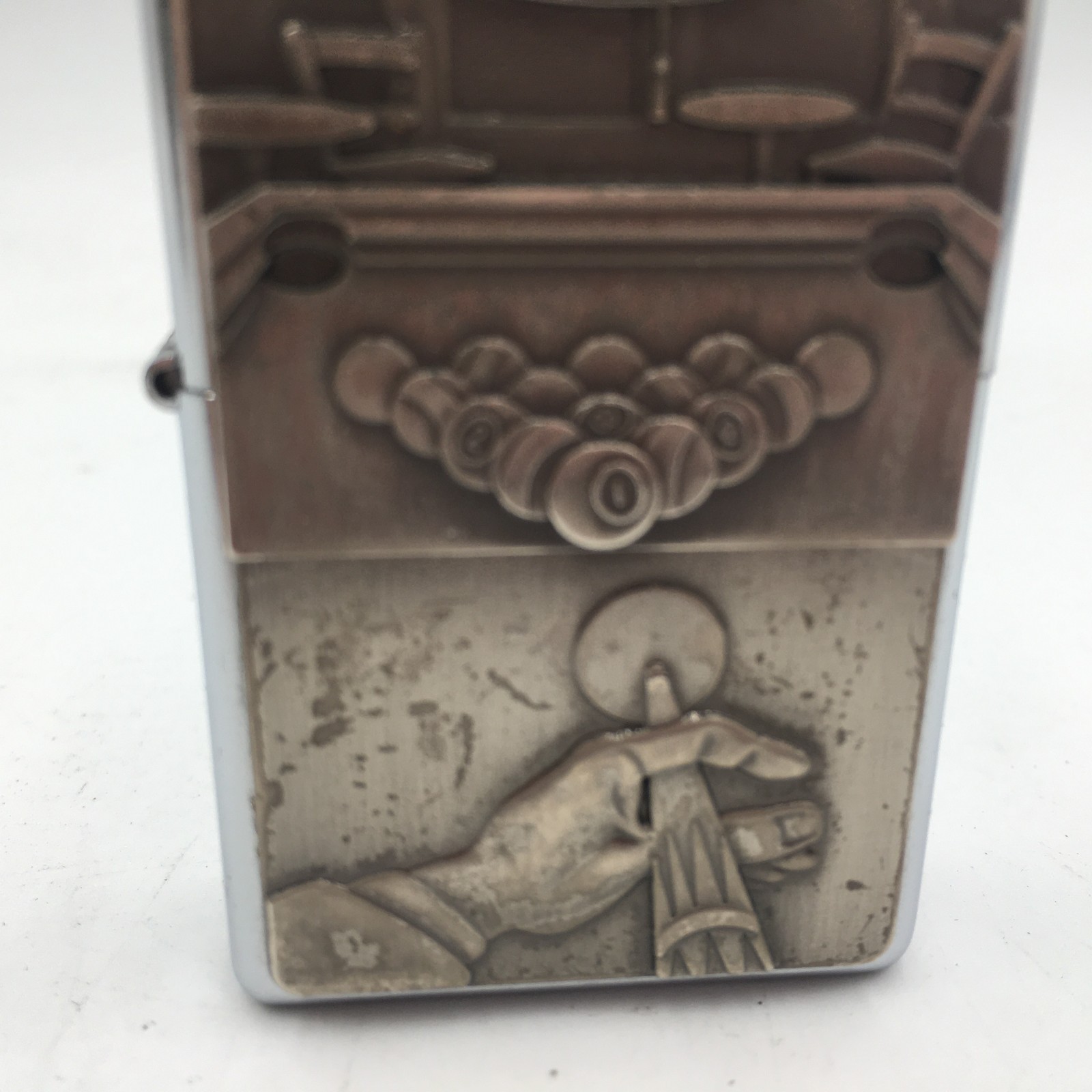 Zippo Barrett Smythe Pool Surprise Lighter Pewter/Chick’s PA. Zippo Belt Holder