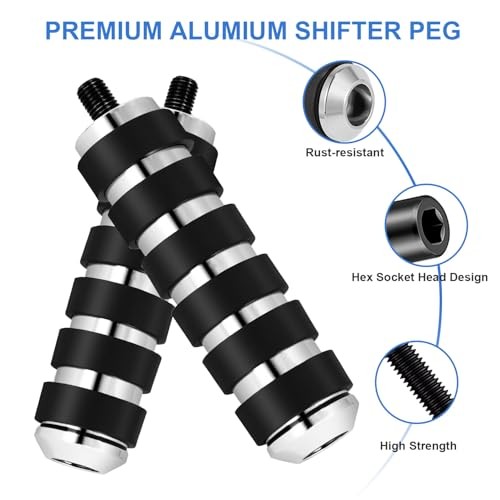 Motorcycle 3.8″ Extended Shifter Peg, Chrome Heel Toe Foot Shift chrome-1pcs