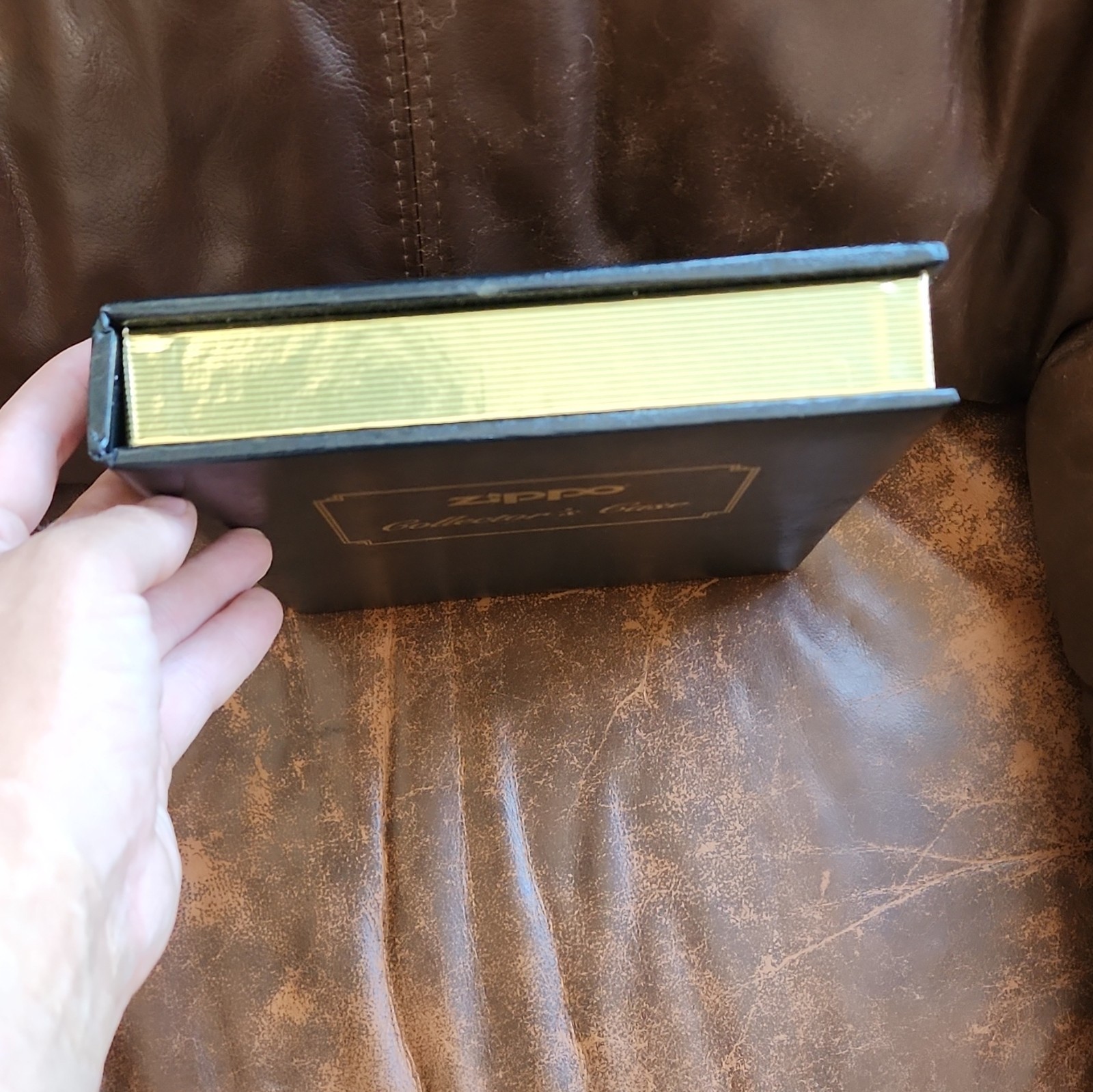 Zippo Black Collector’s Case Display Storage Case – Empty, No Lighters Included