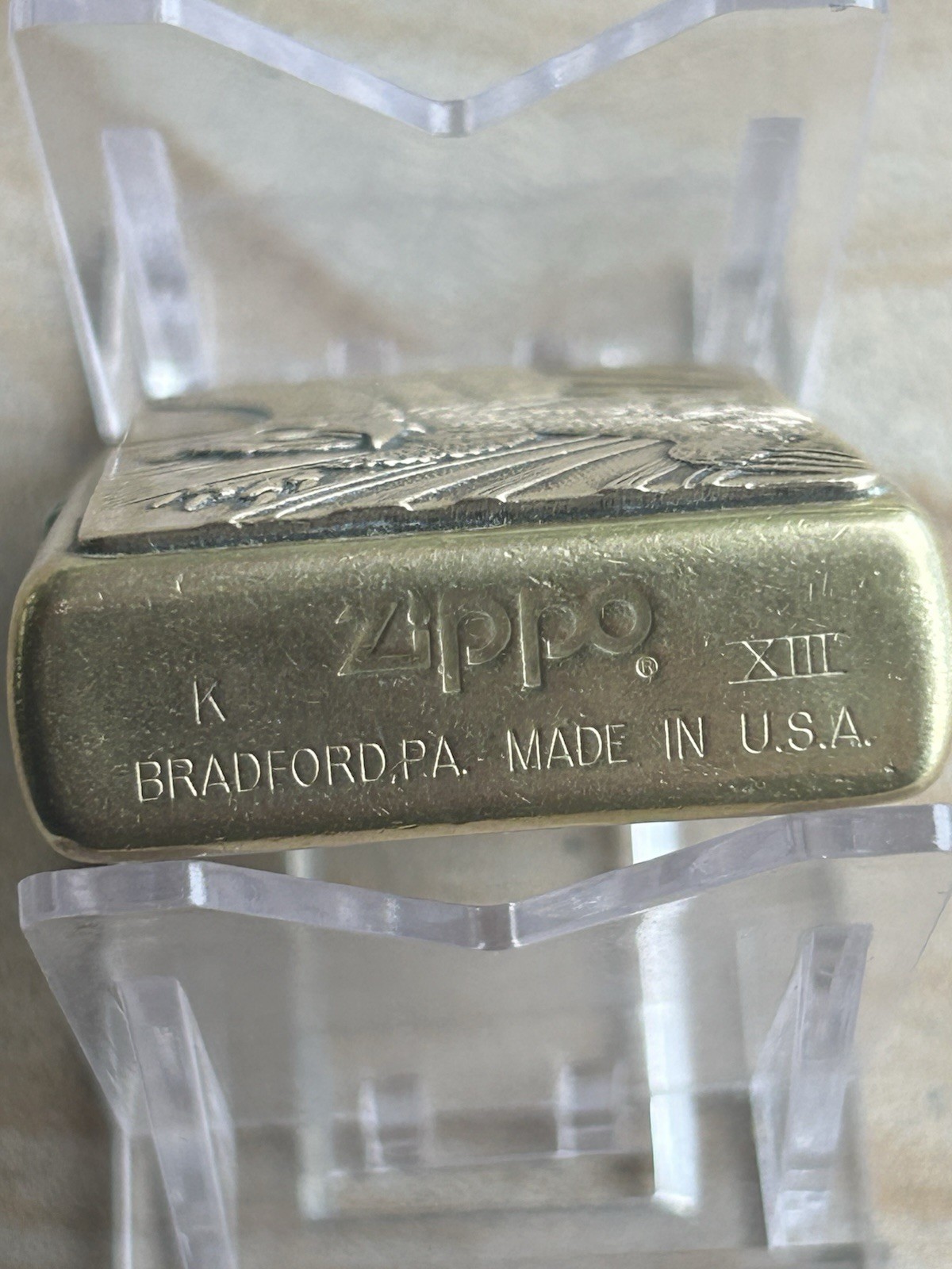 Zippo Lighter Eagle Design 1997 November Used Good Condition