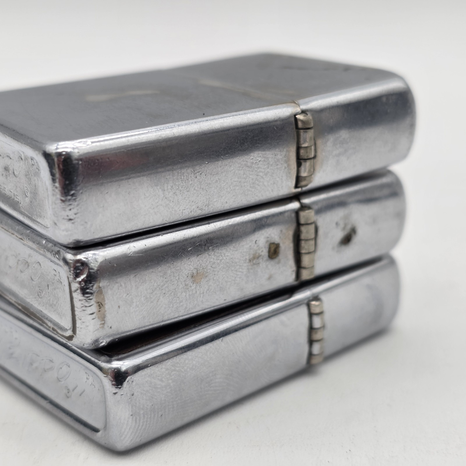 3 Zippo Lighters, 1960s -1970s