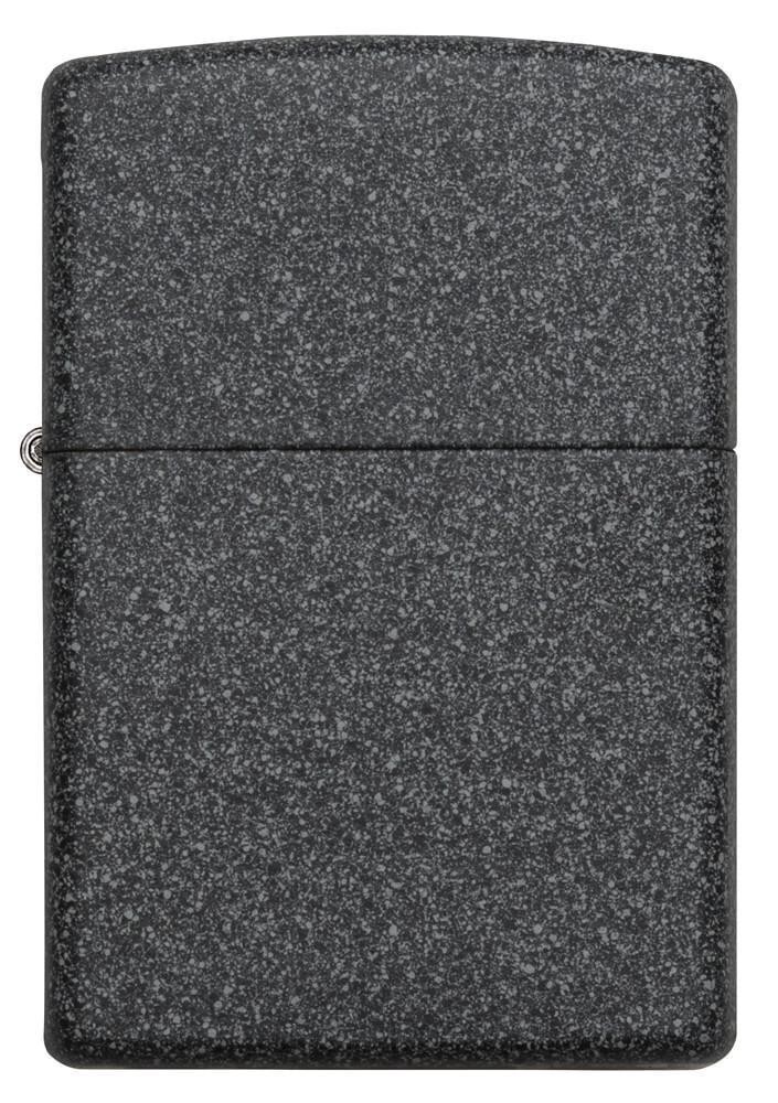 Zippo Windproof Lighter Classic Iron Stone Textured Grey Finish Gift Boxed