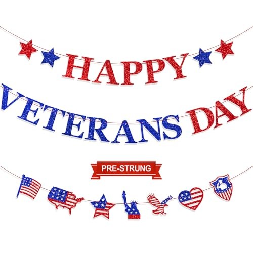 Banner, Pre-Strung Thank You To Our Heroes Banner for Happy Veterans Day