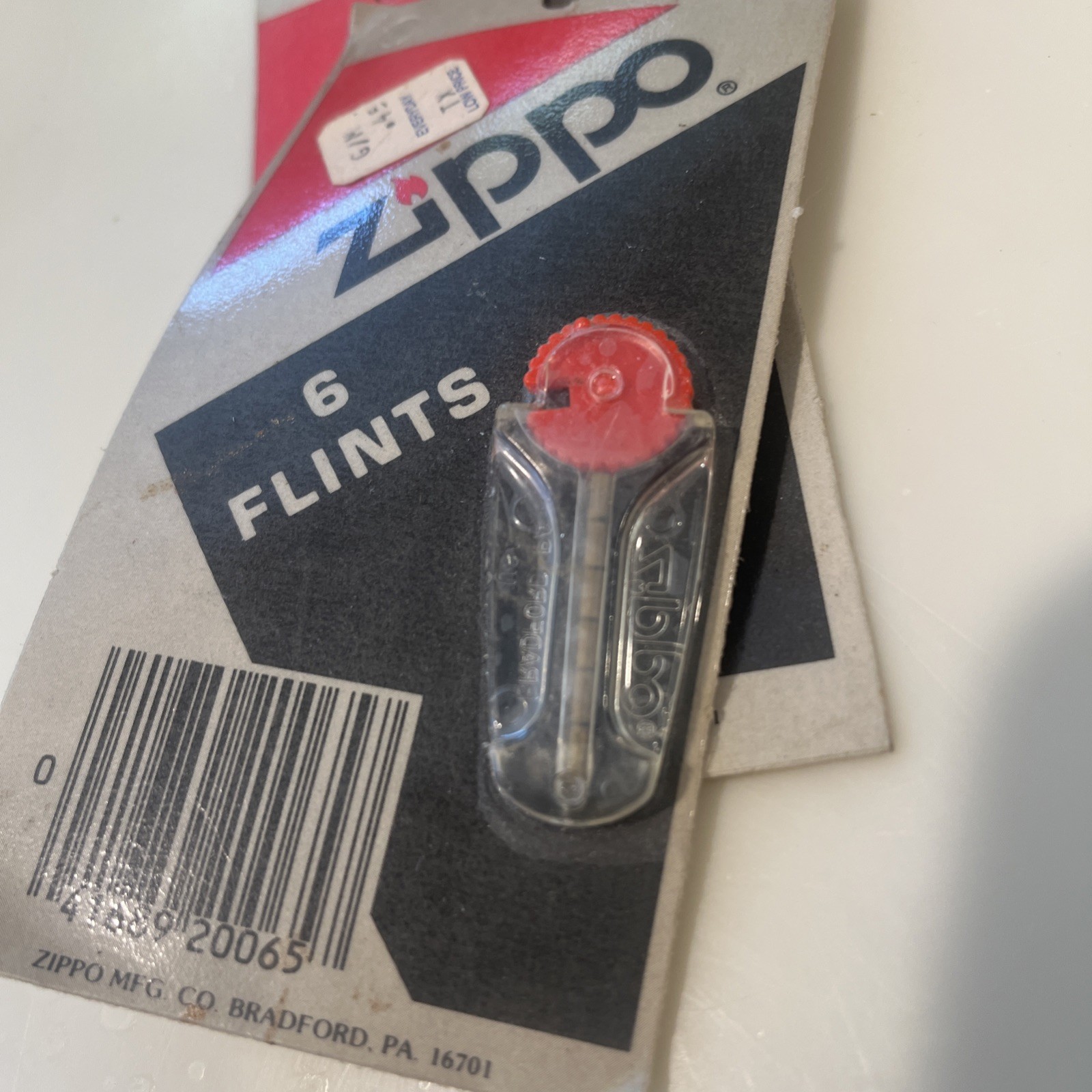 2 Zippo Flint Pack (6 Genuine Flints Per Pack) New in Sealed Pack US Seller