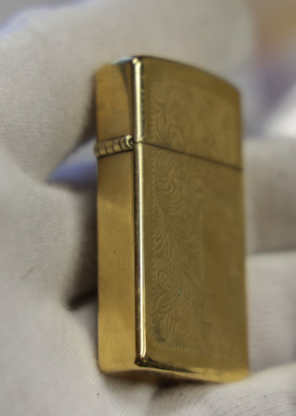 1997 Zippo Slim Goldtone Lighter