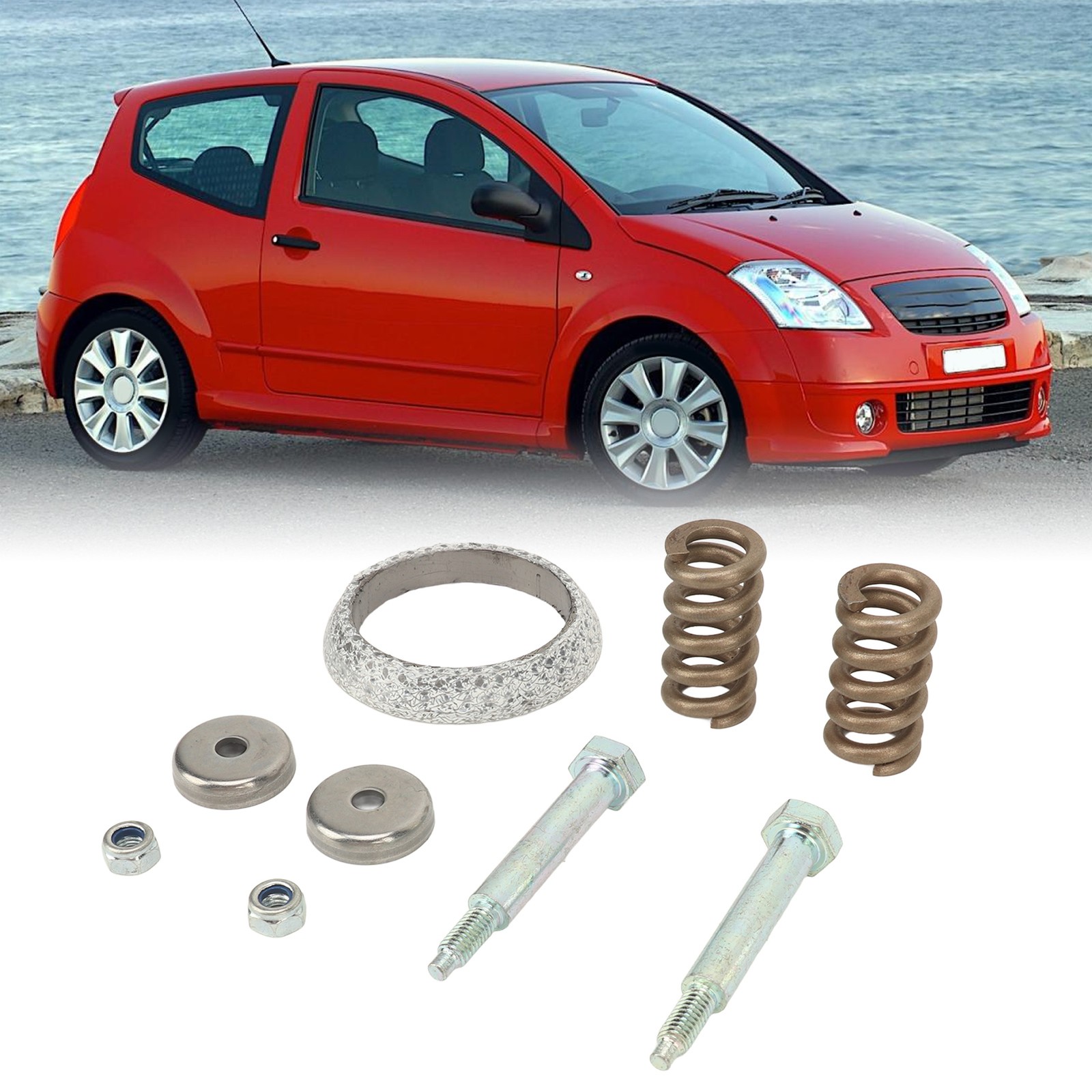 Exhaust Pipe Fixing Repair Kit Durable System For C2 C3 QHIH