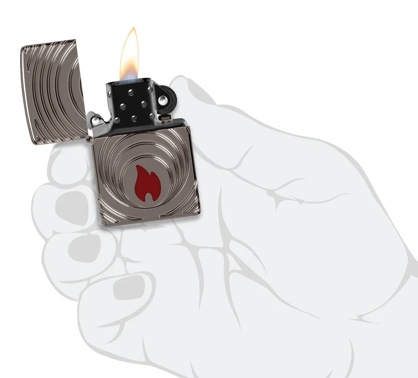 Zippo Year of 2026 Collectible Black Ice Armor MultiCut Epoxy Inlay 5000 47218