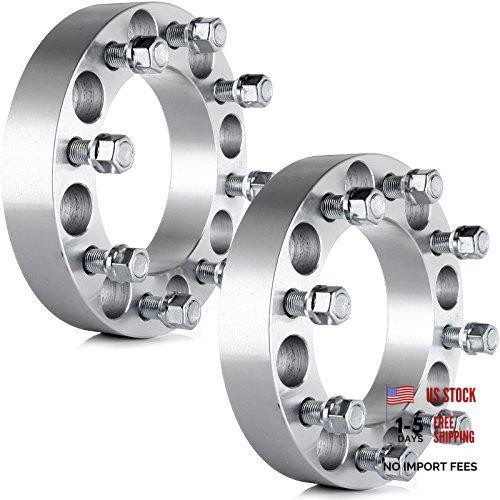 2PCS 8 Lug Wheel Spacers 1.5″inch 8×6.5 to 8×6.5 8×165.1mm 126.15mm 14×1.5