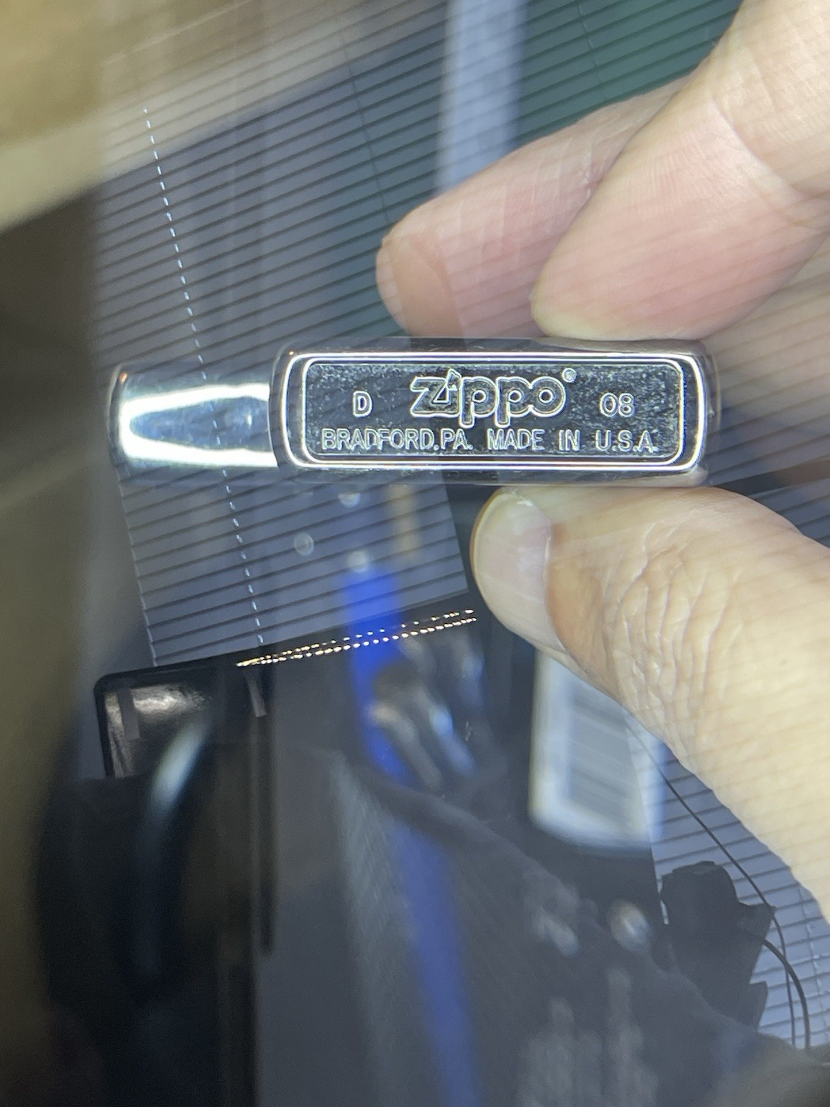 Zippo 150ZL Black Ice Windproof Lighter – Laser Engraved Logo – NIB