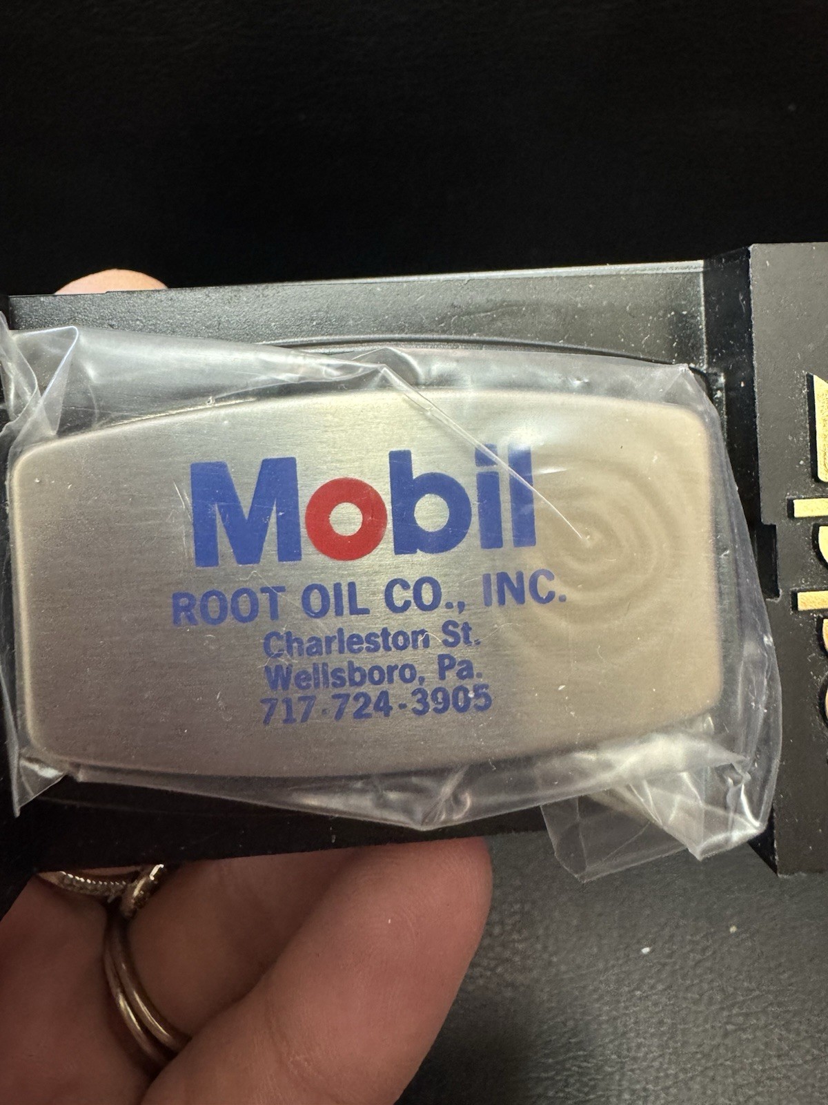 Zippo Promotional Metal Mobil Gas Station Root Oil Co Inc Utility Knife Filer