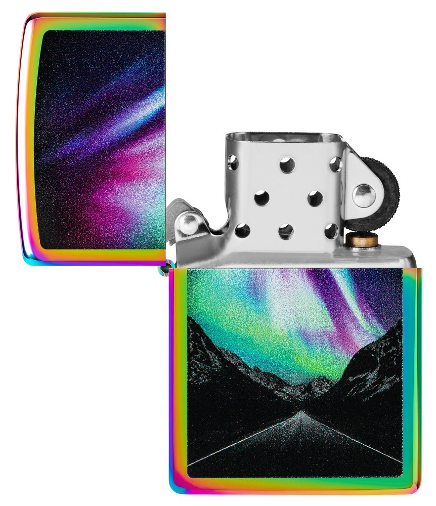 Zippo Aurora Road Design Multi Color Windproof Pocket Lighter, 46236-000003