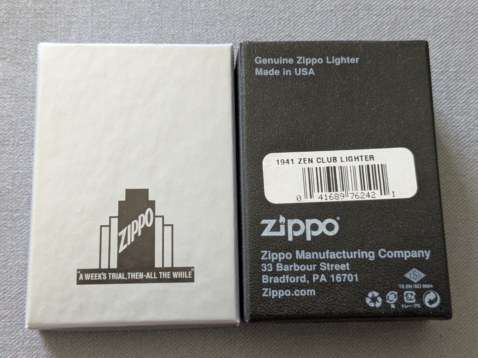 2012 ZIPPO ENTHUSIAST NETWORK CLUB MEMBER 1941 REPLICA ZIPPO LIGHTER MIB #41/200
