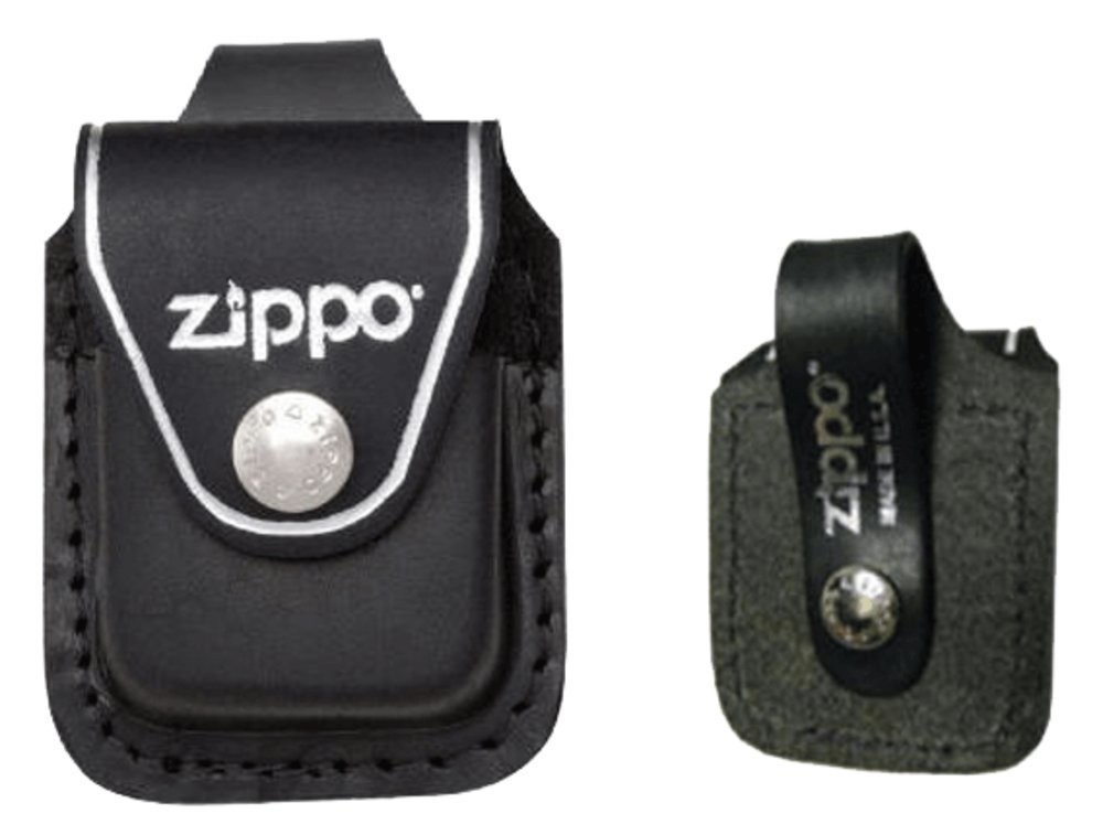 Zippo Textured Weed Leaf Purple Matte & Black Leather Pouch Gift Box Set