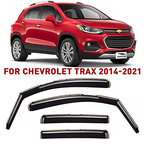 in-Channel Extra Durable Rain Guards for Chevrolet (Chevy) For 2014-2022 Trax