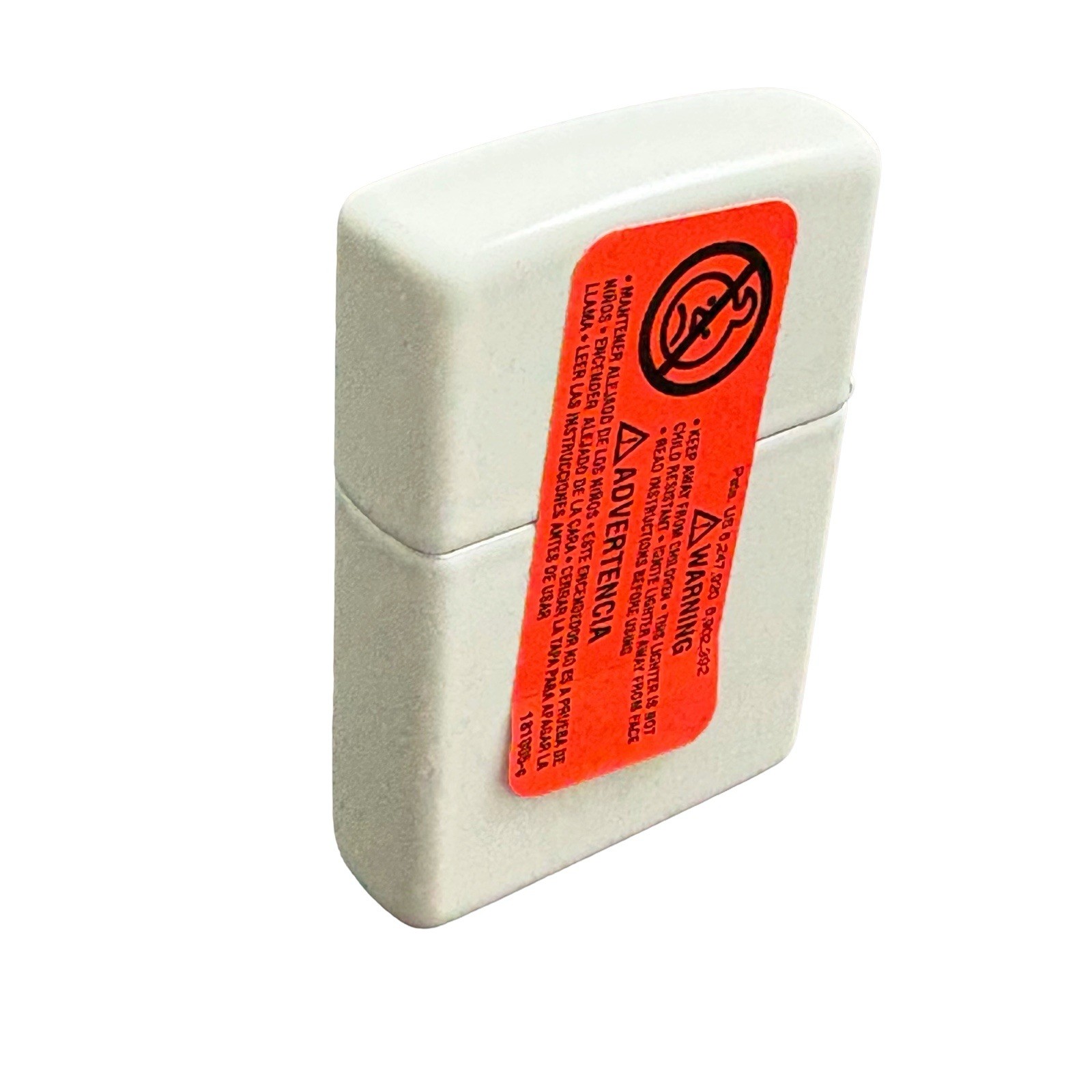 Zippo Vintage Ad Lighter White Matte Windproof 80466 Rare Retro Logo New In Box