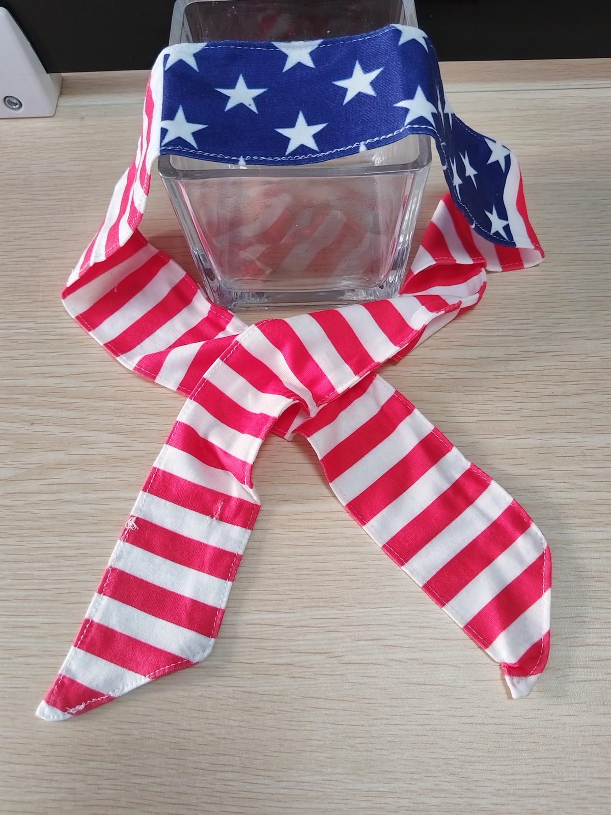 Ankelesz American Flag Bandana Independence Day 1 Count (Pack of 1), Red