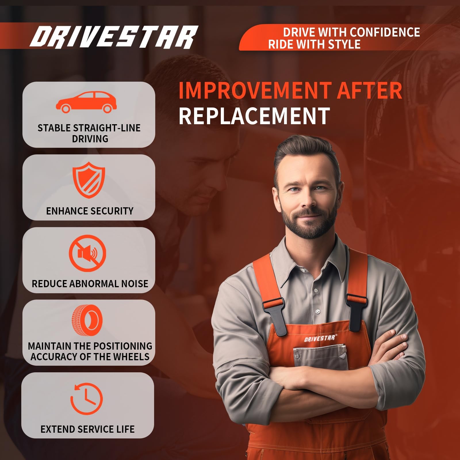 Drivestar Front Rear Suspension Kit Upper Lower Ball Joints Outer Tie Rods Sway
