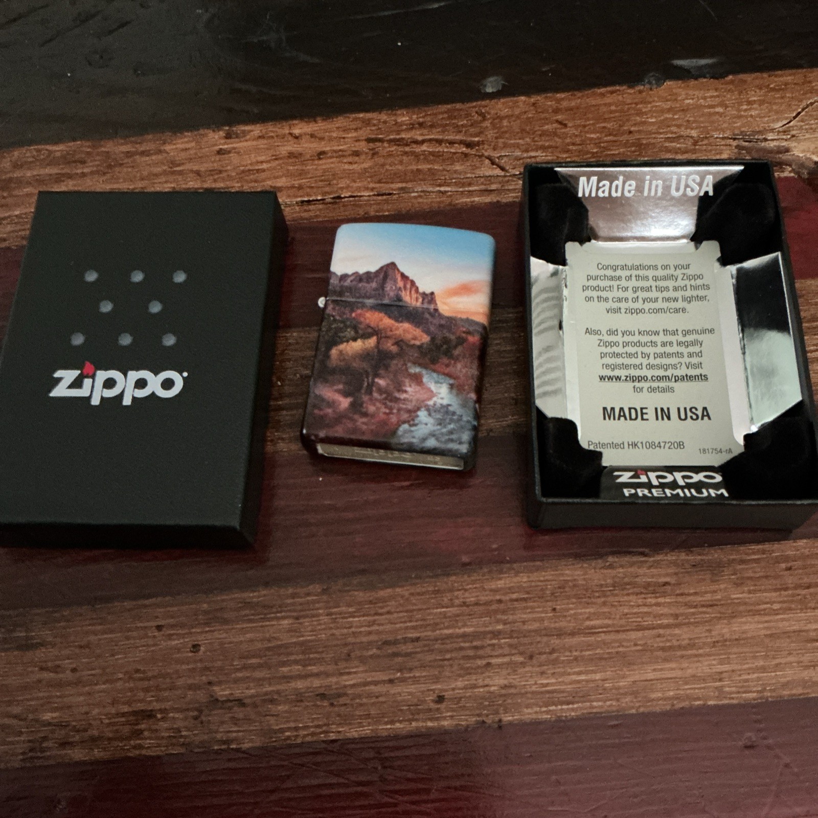 Zion National Park, Virgin River Zippo Limited Edition Marlboro Lighter Unused