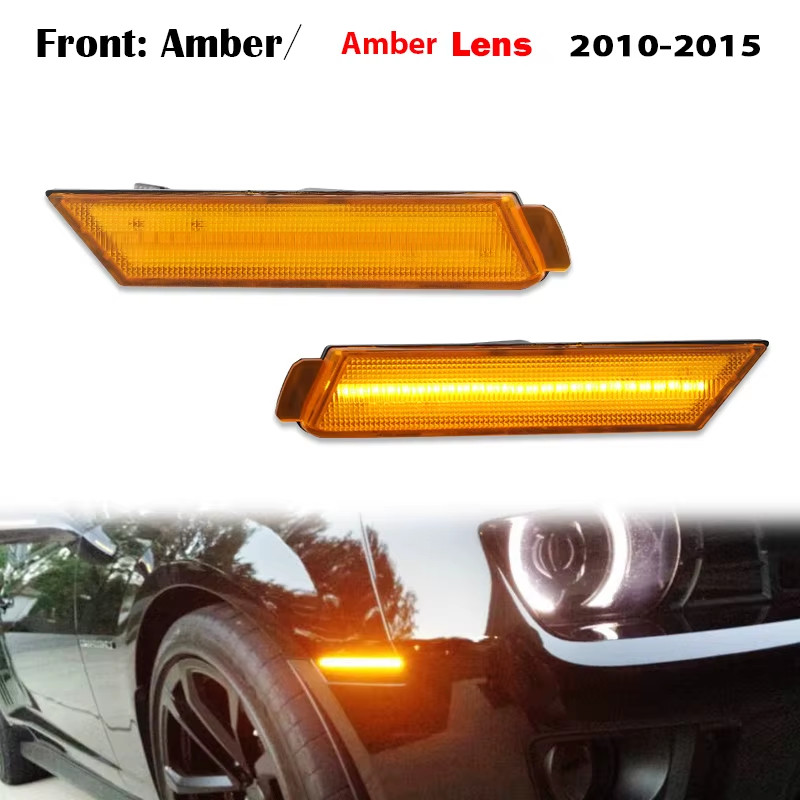 4x Smoked Lens LED Side Marker Light Kit for Chevy 2010 2011 2012 2013 2014 2015