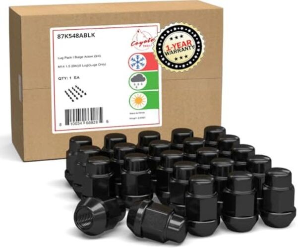 20 Pcs M14x1.5 14×1.5 Thread Bulge 20 Pack Black 3/4″ Hex – Rainy Climate