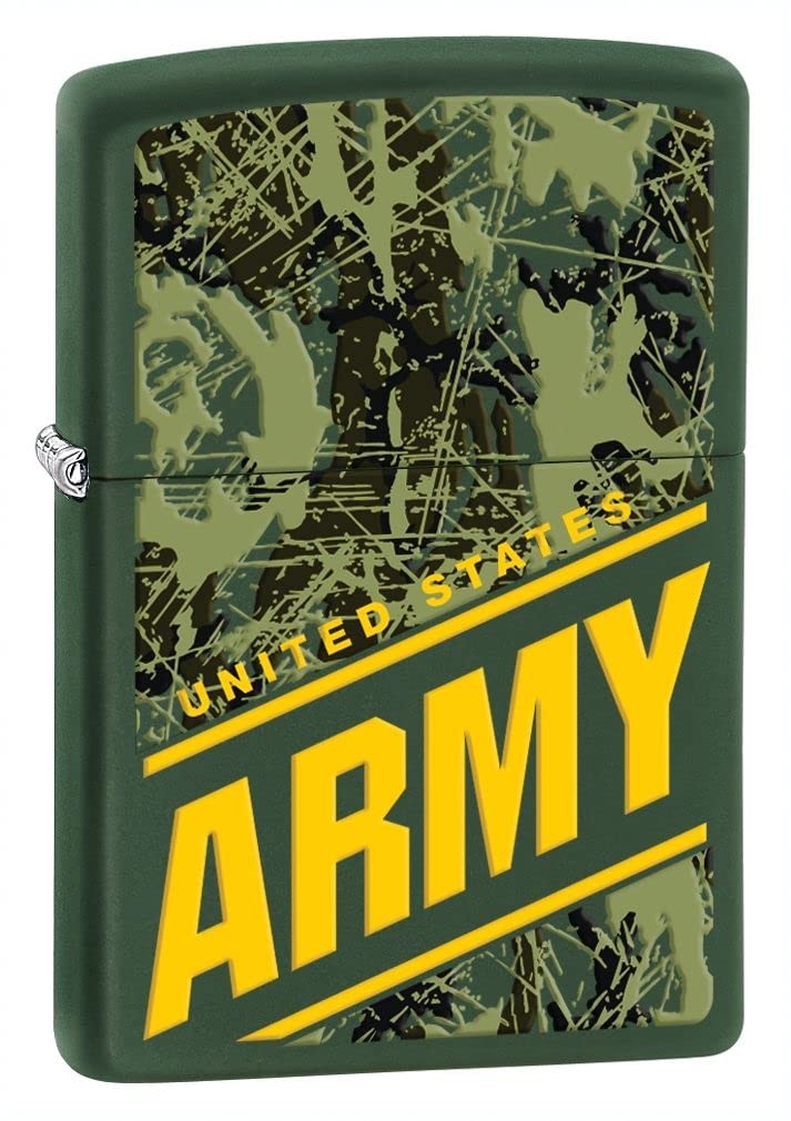 Zippo Lighter- U.S. Army Camouflage Green Matte Windproof Lighter Z5001