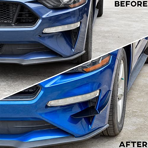 Front Lower Bumper Dive Plane Canards for Ford Mustang 2018-2023, Shark Fin