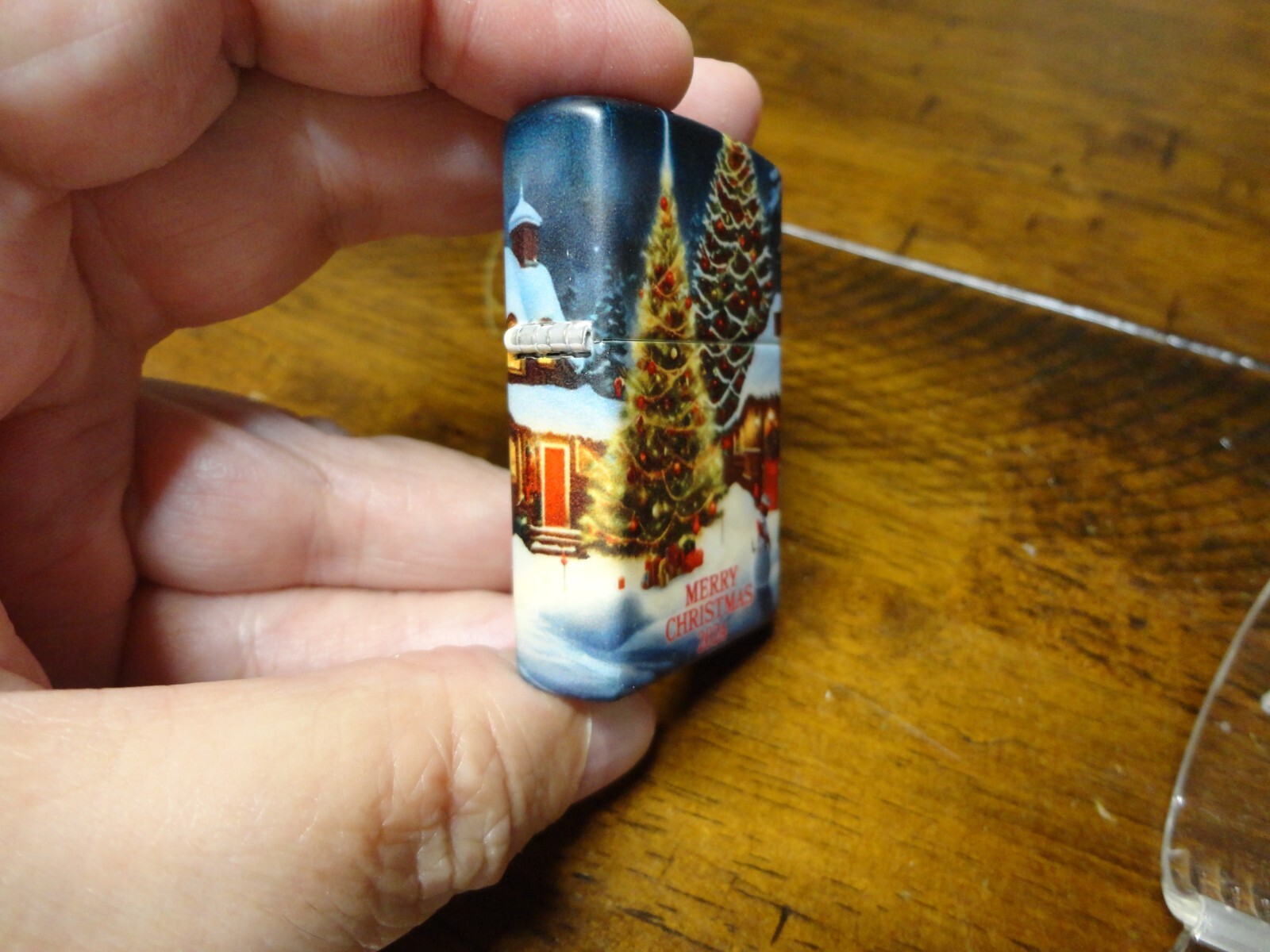 MERRY CHRISTMAS 2024 CHRISTMAS TREE HOUSES 540 DESIGN ZIPPO LIGHTER MINT IN BOX