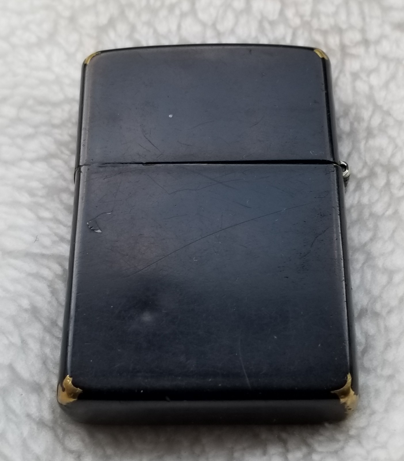 Zippo Lighter 2009 Kanji Ai Love, Makie Handcrafted, Black Lacquer, No Box, Used