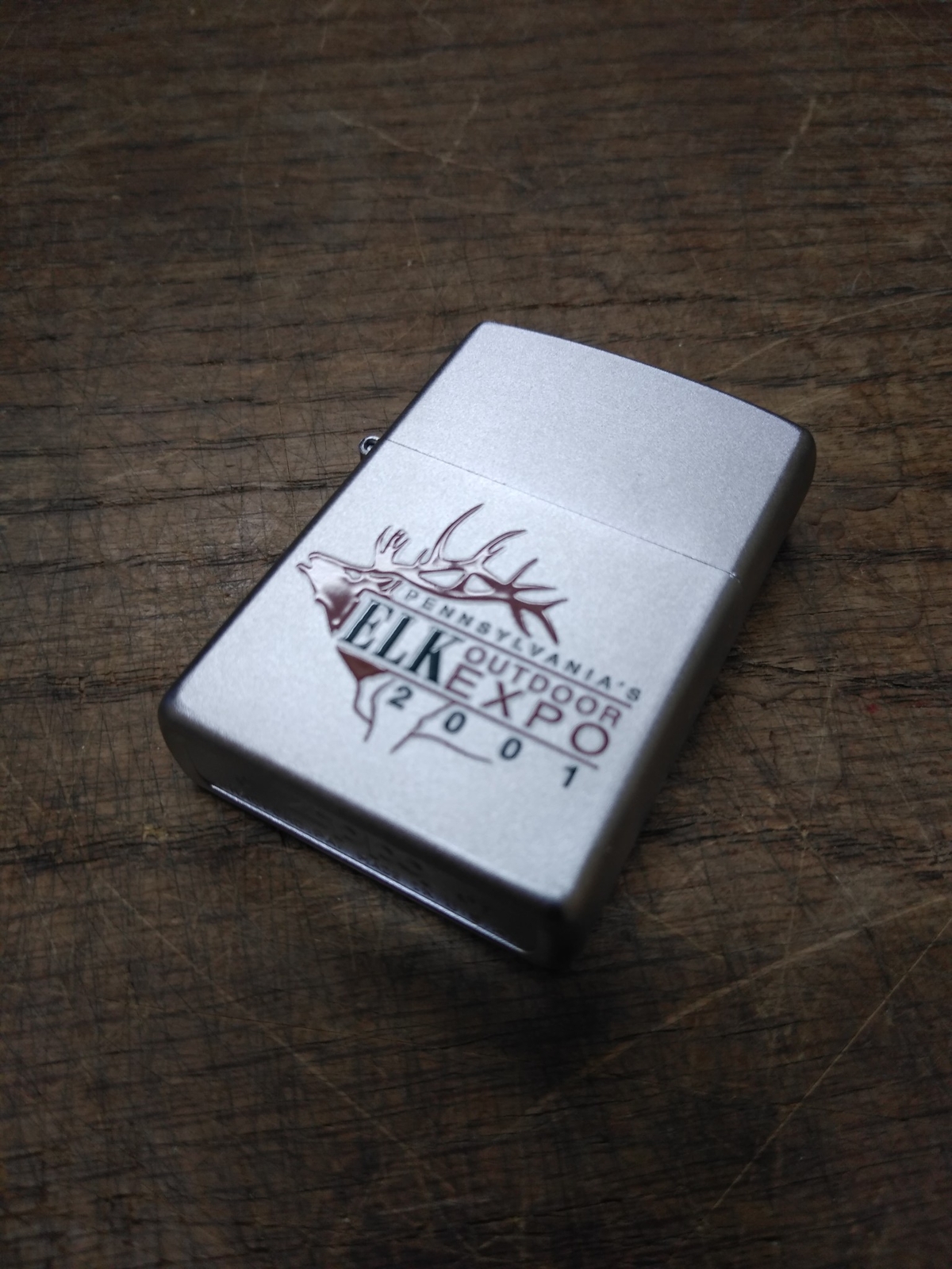 Vtg New Sealed 2001 Zippo Lighter Pennsylvania’s Elk Outdoor Expo w/Display Box