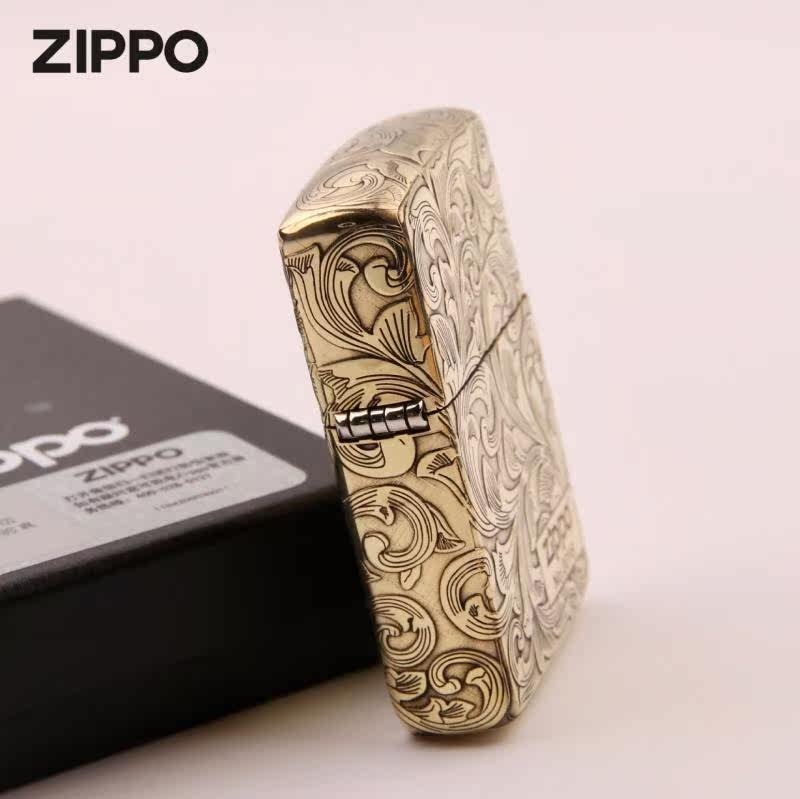 Tang Dynasty Zippo Copper Armor 5 Sided Engraved Lighter Gift For Men