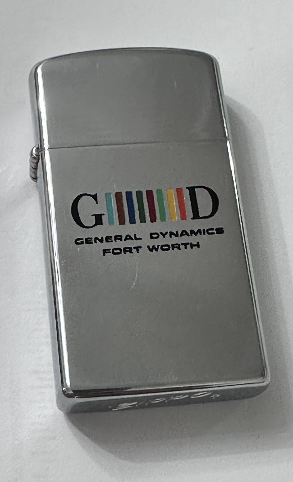 General Dynamics Fort Worth, Texas Aerospace NASA Space 1964 Zippo Slim Lighter
