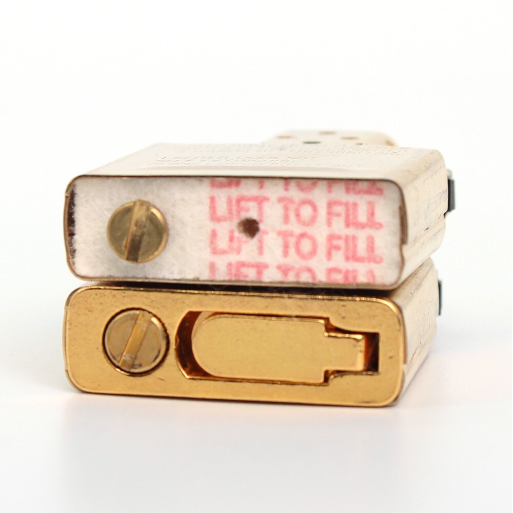 Zippo replacement fluid lighter insert plus Metal fuel saving gasket/ Gold